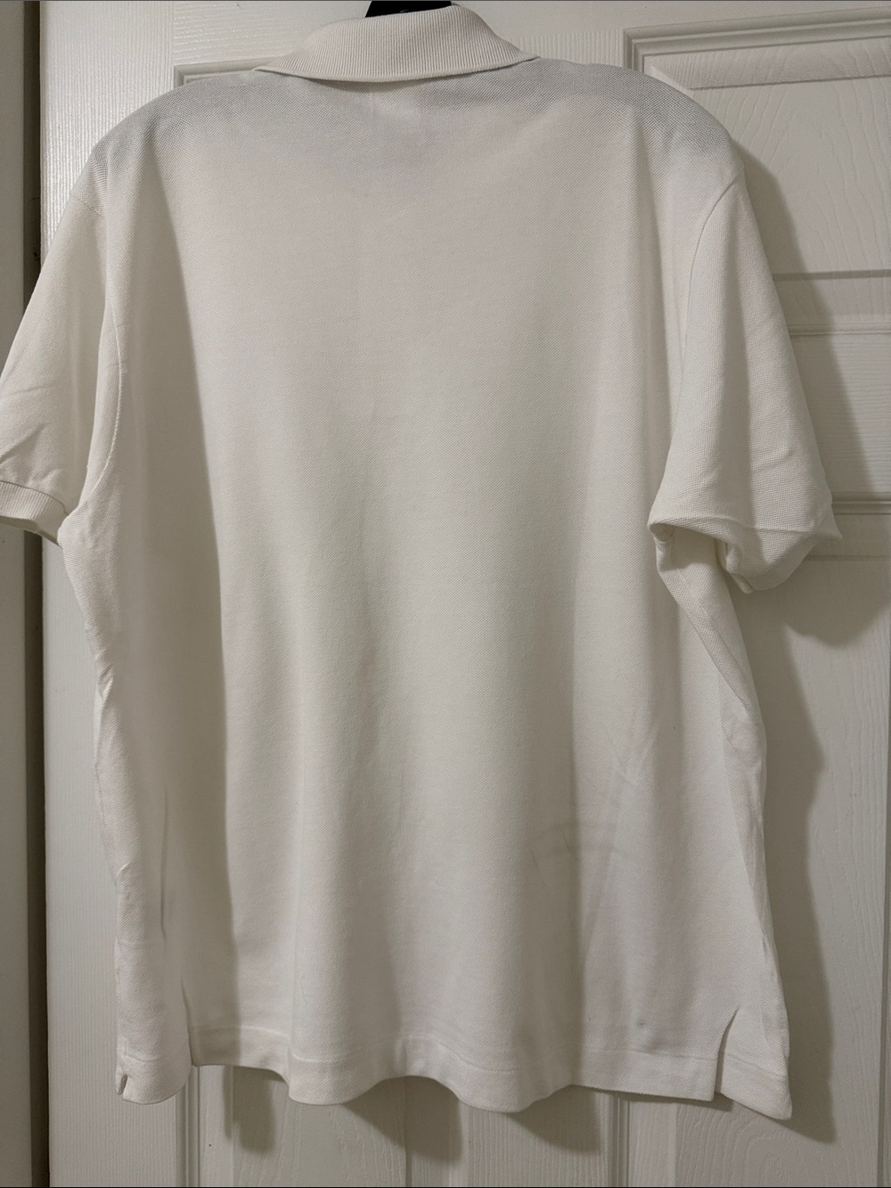 Lacoste Men's White Polo with Green Crocodile Logo - Picture 5 of 6